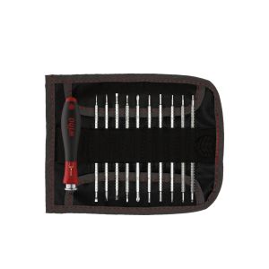 Wiha Screwdriver with interchangeable blade set SYSTEM 4 assorted 12-pcs incl. roll-up bag (27820)