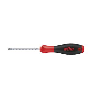 Wiha Screwdriver SoftFinish® Phillips with round blade and lasered mm scale PH2 x 100&#160;mm (35398)