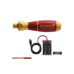 Wiha E-screwdriver, starter set speedE® I electric 4-pcs. incl. slimBit, battery and USB charger (44351)