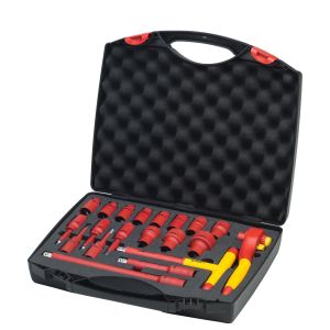 Wiha Set isolato con cricchetto da 1/2" 21 pz. con valigetta (43024)