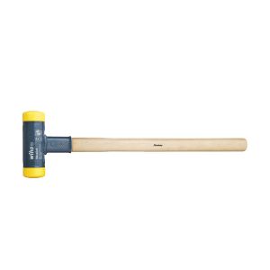 Wiha Soft-faced hammer dead-blow with hickory wooden handle, round hammer face 30, 350&#160;mm (02093)