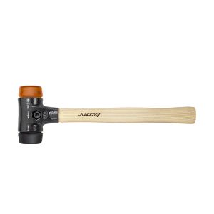 Wiha Soft-faced hammer"Safety" medium soft/hard with hickory wooden handle, round hammer face 30, 290&#160;mm (26611)