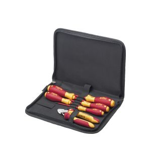 Wiha Tool set electrician Screwdriver, diagonal cutters, 7-pcs. incl. tool pouch (33969)