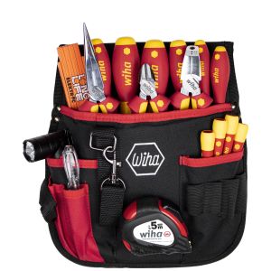 Wiha Tool set electrician mixed,18-pcs. incl. belt pouch (44574)