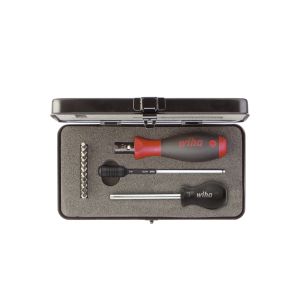 Wiha Torque screwdriver set TorqueVario®-S 0.8–5.0 Nm mixed, 14 pcs., variably adjustable torque limit incl. box (26893)