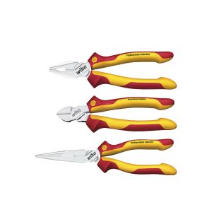 Wiha Pliers set Professional electric Combination pliers, needle nose pliers, diagonal cutters 3-pcs. (26852)