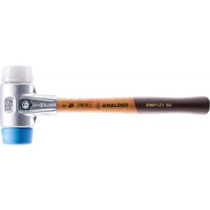 SIMPLEX soft-face mallet
with aluminium housing and wooden handle.
Ø 50:40.
TPE-soft / Superplastic