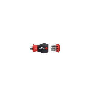 Wiha Giravite con portainserti a magazzino. magnetico TORX®. con 6 inserti. Stubby. 1/4" (33744)