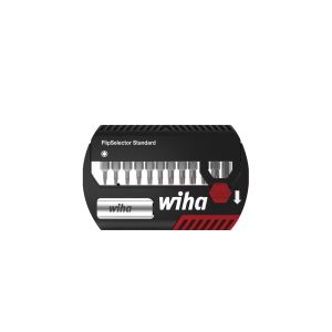 Wiha Set di inserti FlipSelector Standard 25 mm TORX® 15 pz. 1/4" C6.3 con clip per cintura (39056)