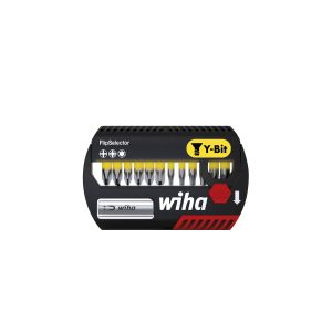 Wiha Set di inserti FlipSelector inserto Y 25 mm Phillips. Pozidriv. TORX® 14 pz. 1/4" C6.3 (41827)