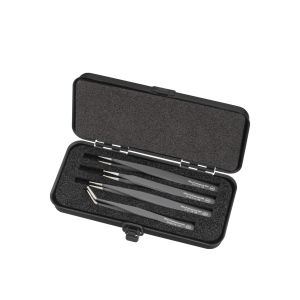 Wiha SMD tweezer set Professional ESD assorted 5-pcs. incl. box (32349)